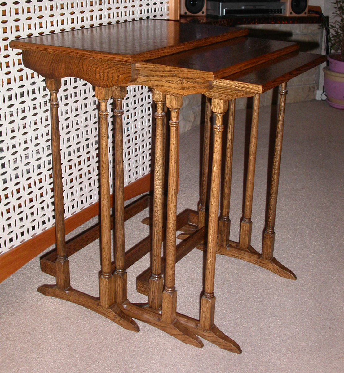 Tables side elevation